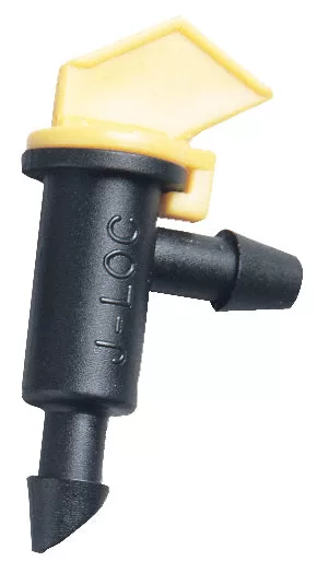 Raindrip 124010B Non Pressure Compensating Flag Dripper 4 GPH Yellow Drip Irrigation