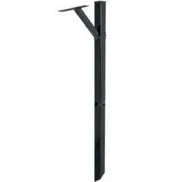 Mailbox Drive- Post Kit Adjustable Cross Arm Black Galvanized Steel 60-Inch Gibraltar Mailboxes