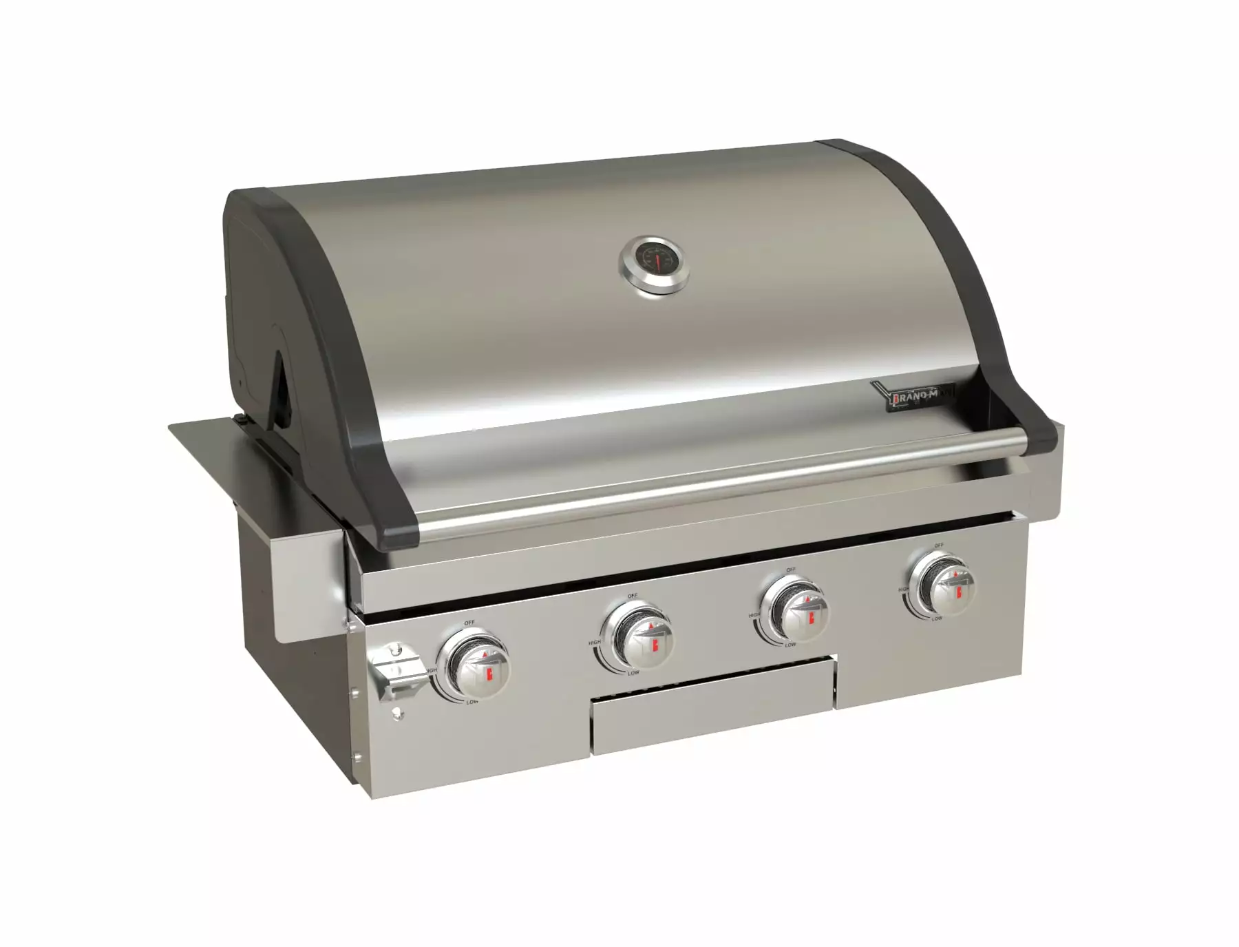 Brand-Man Rustler2 4-Burner Drop- Gas Grill Outdoor Cooking Island