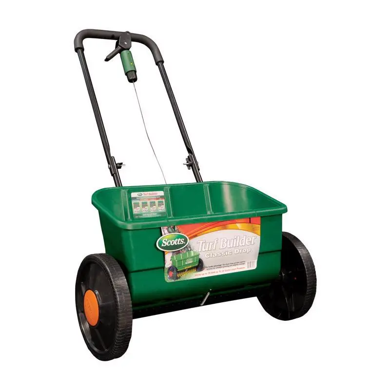 Scotts Turf Builder 22 . W Drop Push Spreader Fertilizer/Ice Melt/Seed 25 lb
