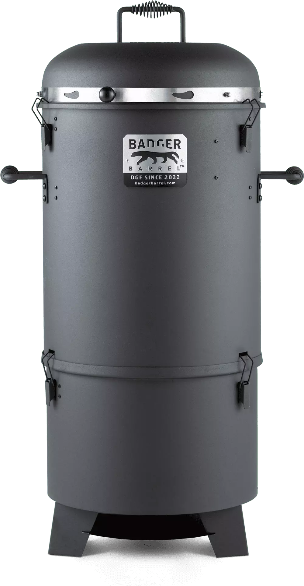 Badger Barrel BBQ-16 Drum Style Smoker 2-Tier BBQ Hibachi Grill