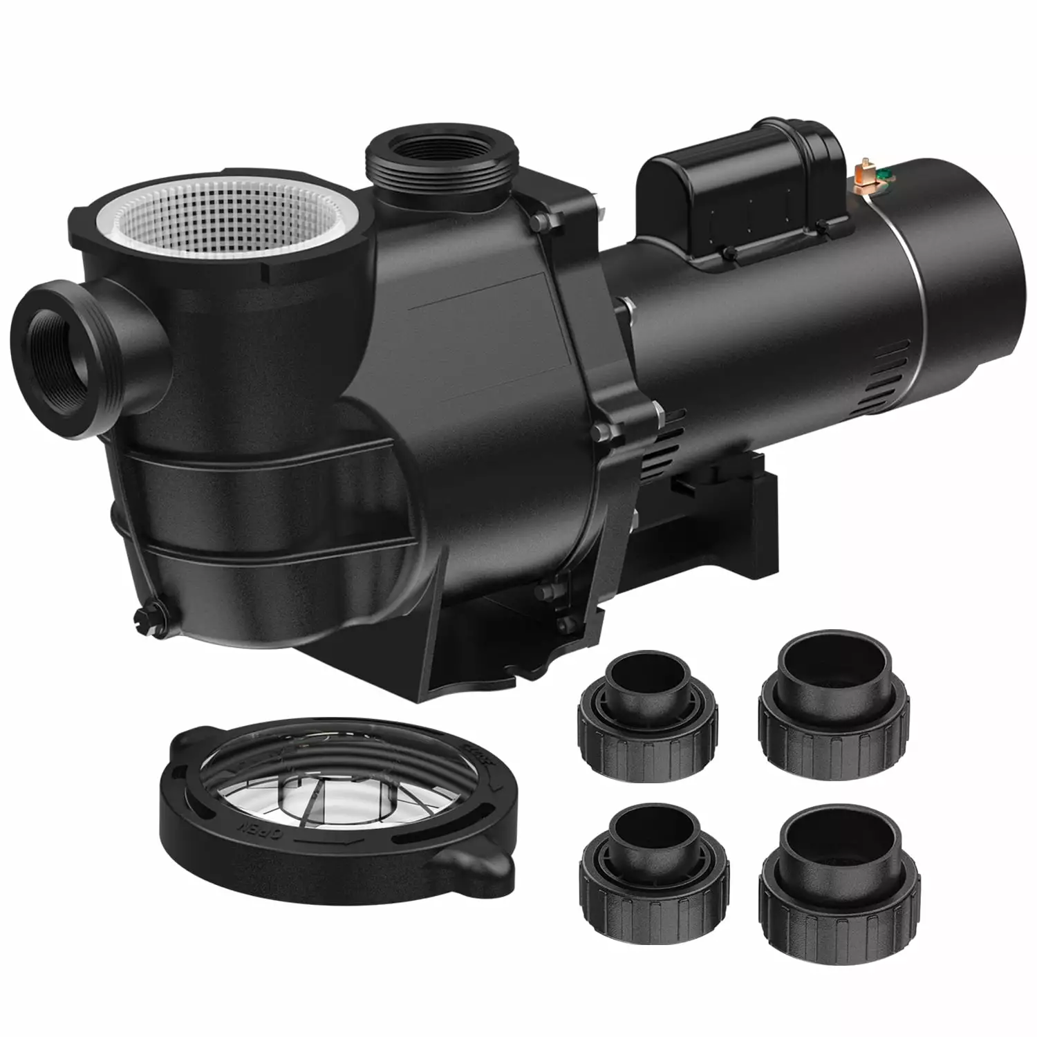 2.0HP Dual Speed Swimming Pool Pump 6520GPH /Above Ground Pools and Spas 2