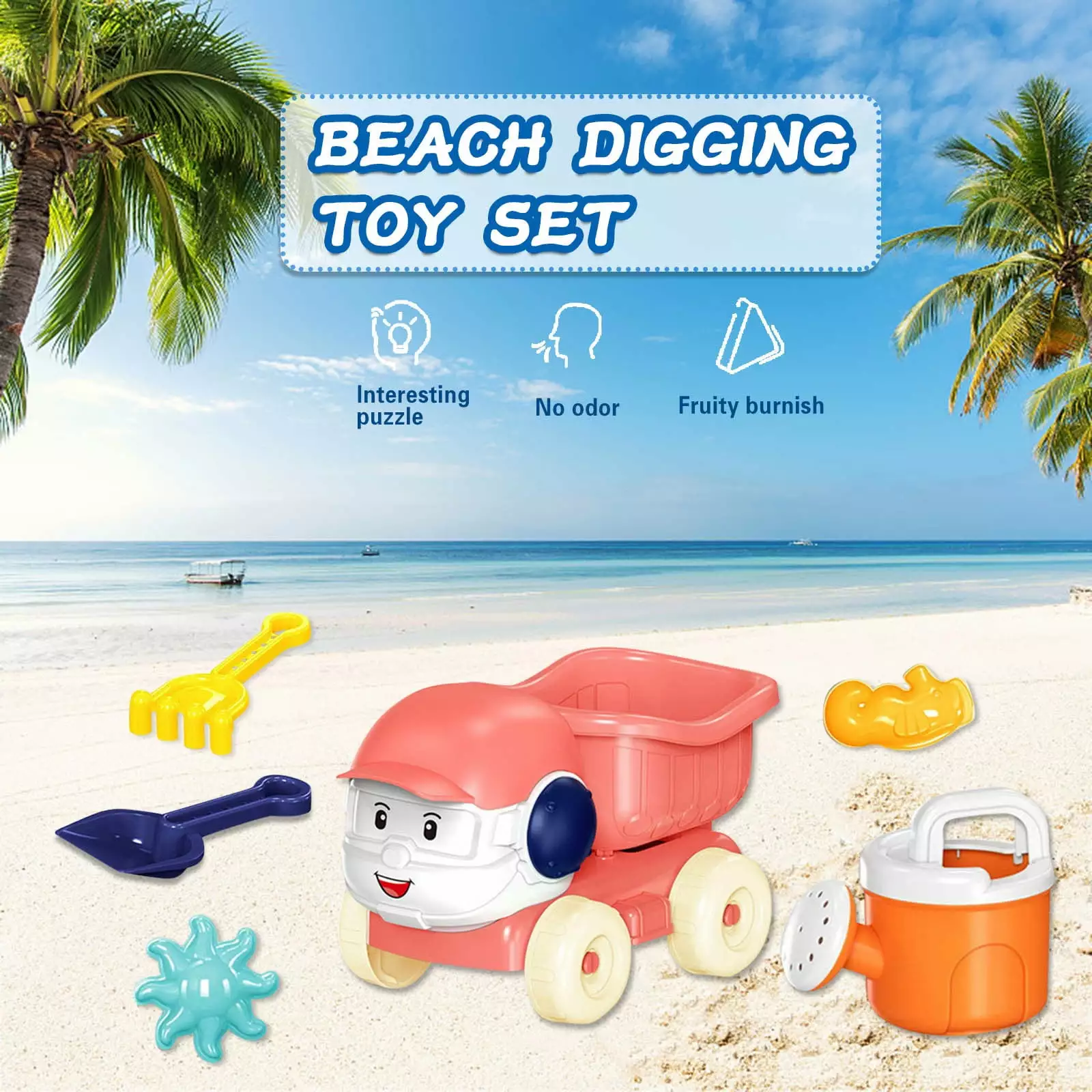 Ruifeiwon Toddler Outdoor Toys 6PCS Beach Snow Parent-Child Interactive Educational Toy Set