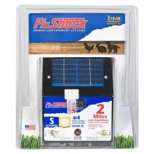 Fi-Shock ESP2M-FS Solar Powered Low Impedance Pet Deterrent Fence Energizer 2 Mile