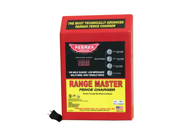 Parmak RM-1 Range Master Advanced Fence Charger 110-120 Volt AC Operated
