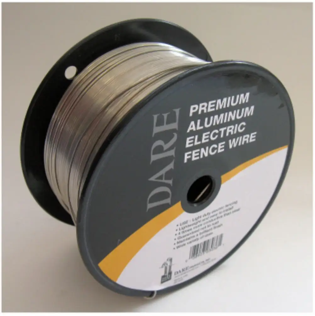 Dare Aluminum Electric Fence Wire 1/4 Mile Secure Livestock Containment