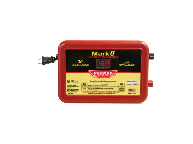Parmak MARK-8 Multi-Power Mark 8 Electric Fencer 110-120 Volt AC Operated Livestock Fence Charger