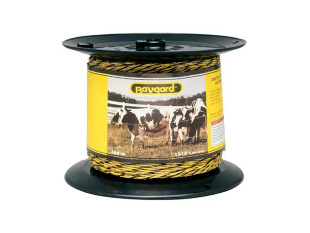 Baygard 128 Heavy Duty Polywire 1312 Feet Yellow & Black