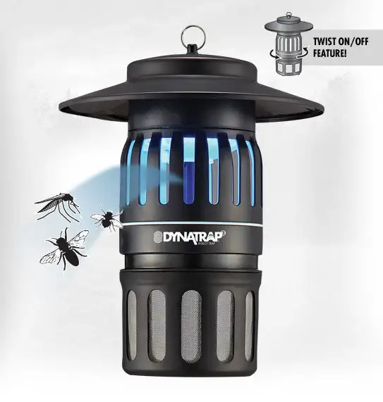 DynaTrap DT1050 Indoor Outdoor Electric Insect Eliminator 1/2 Acre Coverage Mosquito Trap