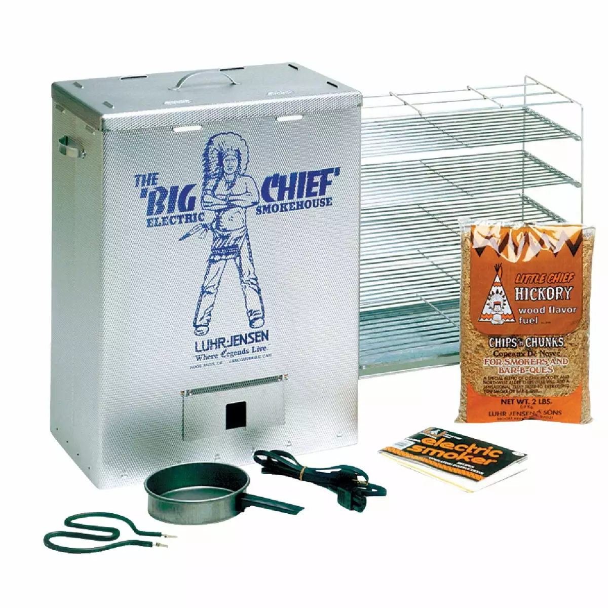 Big Chief 25 . H. 450-Watt Vertical Top Load Electric Smoker 9890 Easy Smoking Smokehouse Products