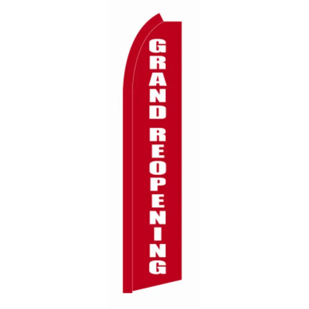 Annin Flagmakers Grand Reopening Breeze Blade Banner Sign 11 Feet Long