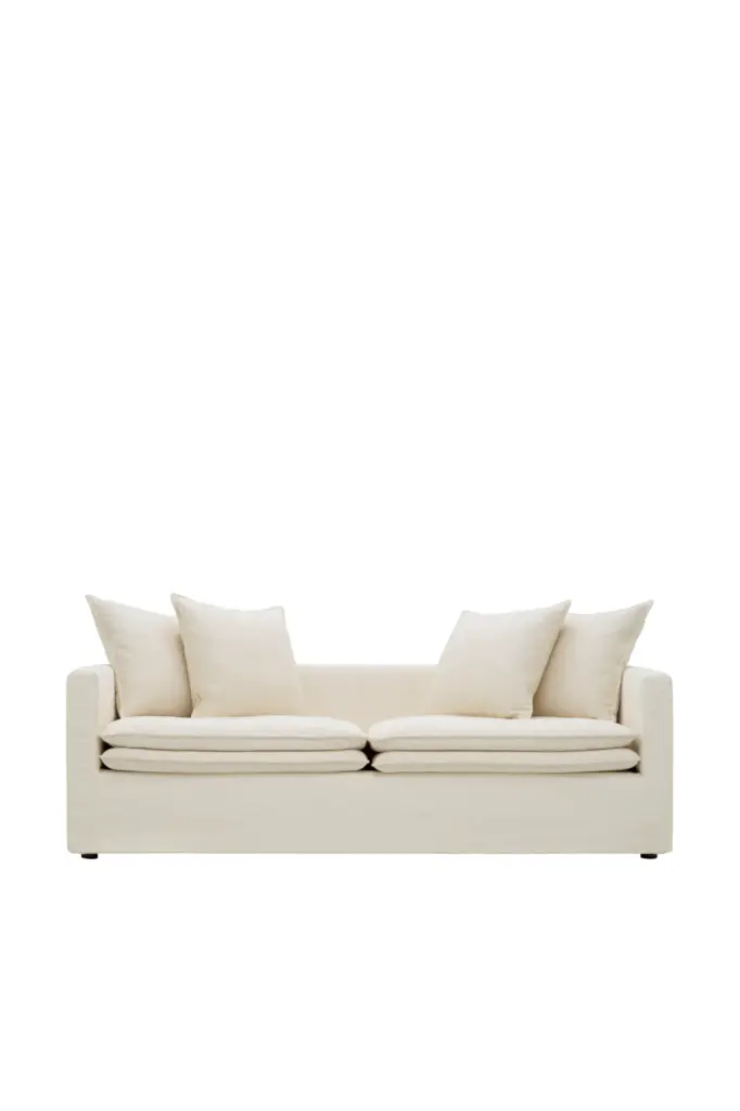 Sunbeam Off-White Sofa Eichholtz Montgomery Plush Upholstered
