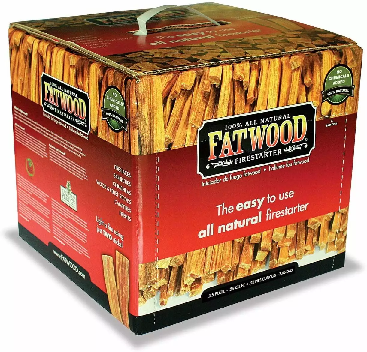 Wood Products International Fatwood Color Box 10 Pound Fire Starter