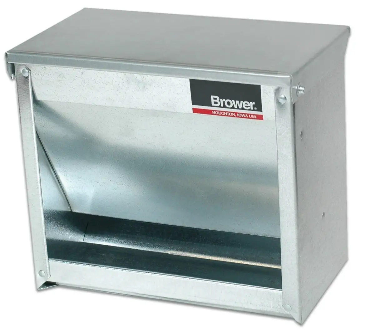 Brower 1CF Galvanized Steel Creep Feeder 16 lbs Livestock Feeder