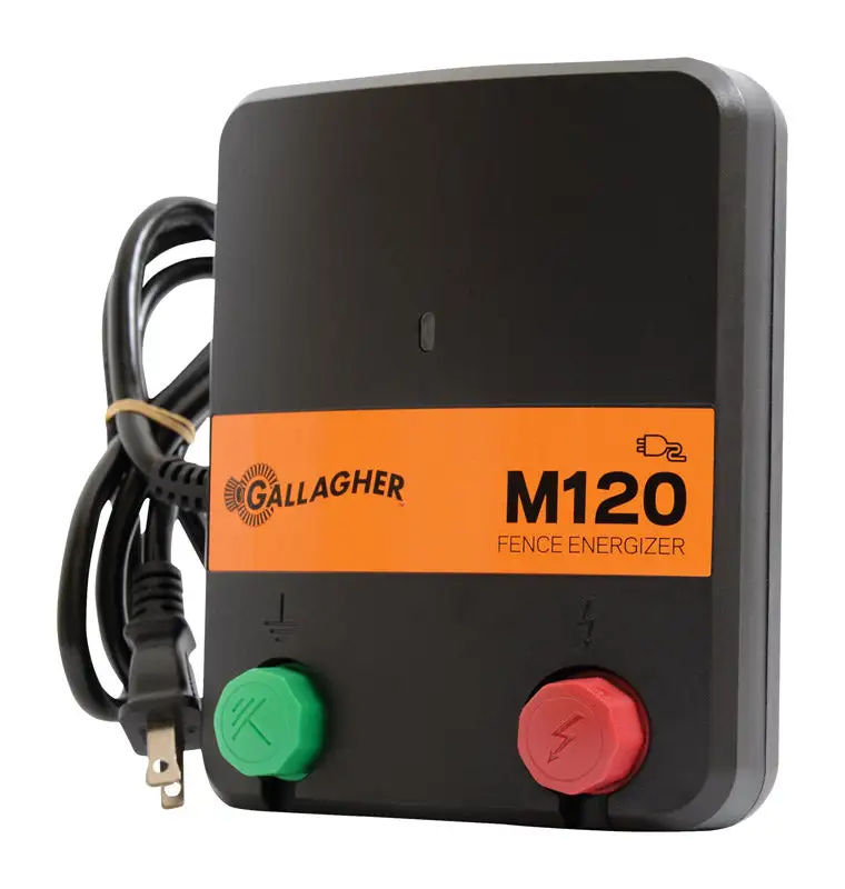 Gallagher M120 110V Electric-Powered Fence Energizer 15418176000 sq ft Coverage