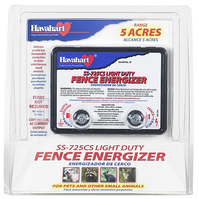 Havahart SS-725CS Light Duty AC Powered Fence Energizer 5 Acre Protection