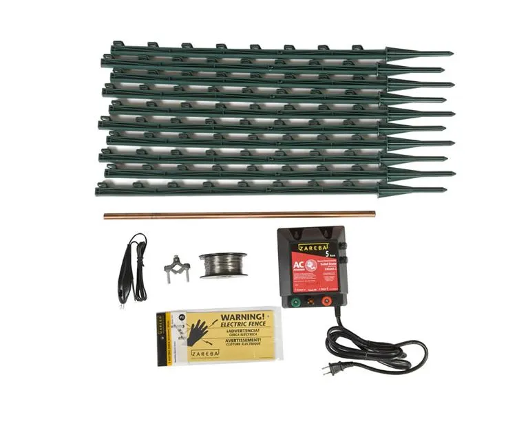 Zareba KGPAC-Z AC Garden Protector Electric Fence Kit Small Animals and Gardens