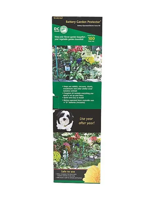 Zareba KGPDC-Z Battery Powered Garden Protection Kit 100 Foot Range Small Animals