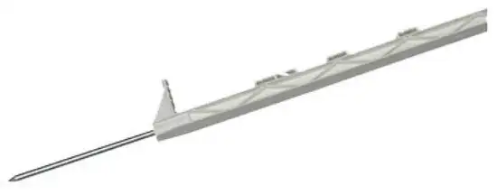 Dare 2600-W Step- Poly Post 63 Inches 54 Above Ground White