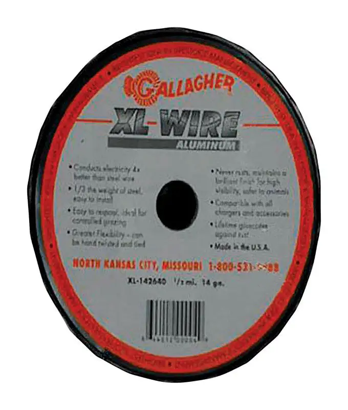Gallagher DC Electric Fence Wire 1/2 sq ft Silver