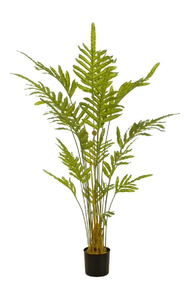 2 Pack Potted Faux Frond Plants Artificial Fern Indoor Outdoor Decor