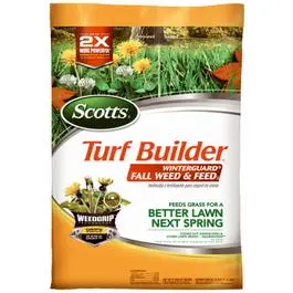 Turf Builder Winterguard Fall Weed & Feed Fertilizer Covers 15000 Sq Ft Scotts
