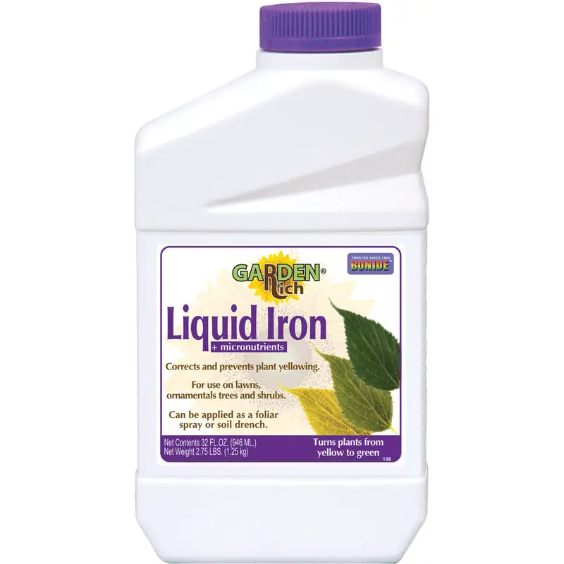 Bonide Liquid Iron Plus 2.75 lb Mineral Supplement All Grass Types Covers 1000 sq ft 12 Pack