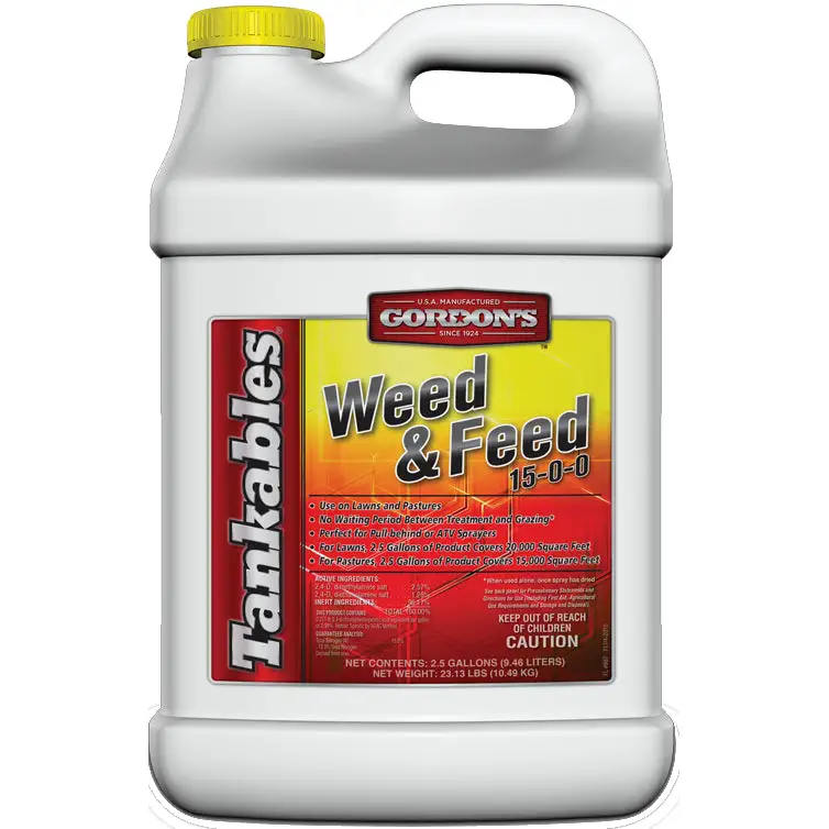 Gordon's Tankables Weed & Feed Lawn Fertilizer 15-0-0 2.5 Gallon