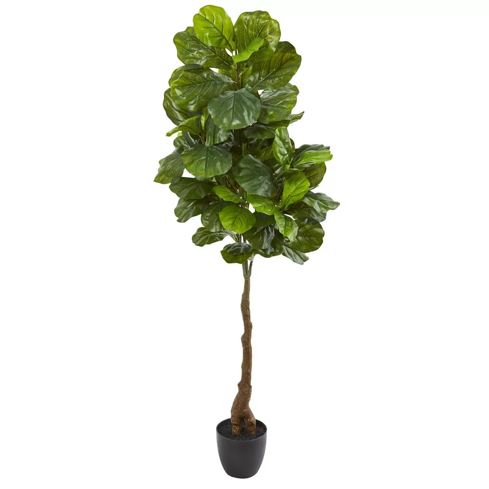 Nearly Natural 64 . Fiddle Leaf Artificial Tree Real Touch Home Decor