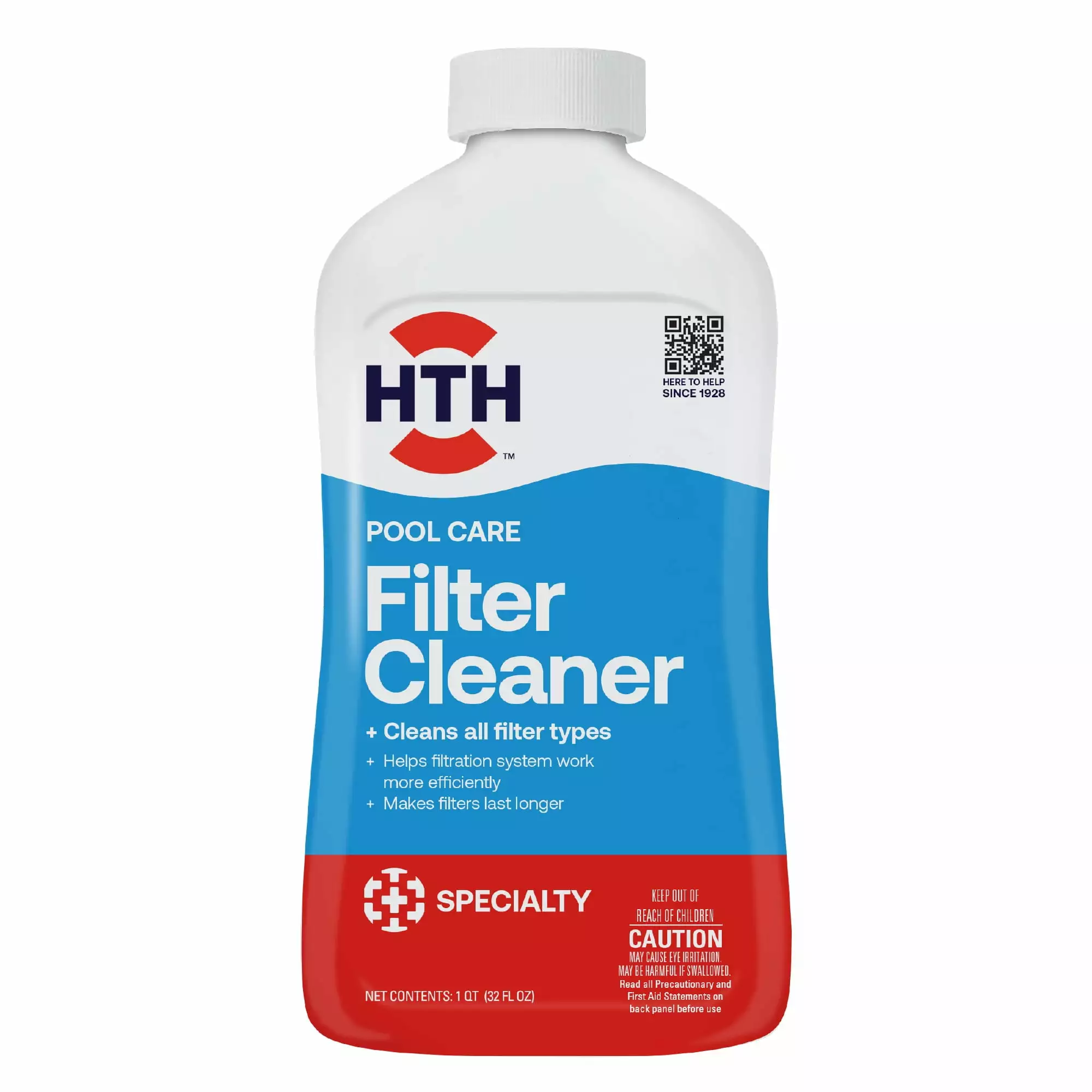 HTH Pool Care Filter Cleaner Liquid Chemical 32 fl oz Swimming Pools 1