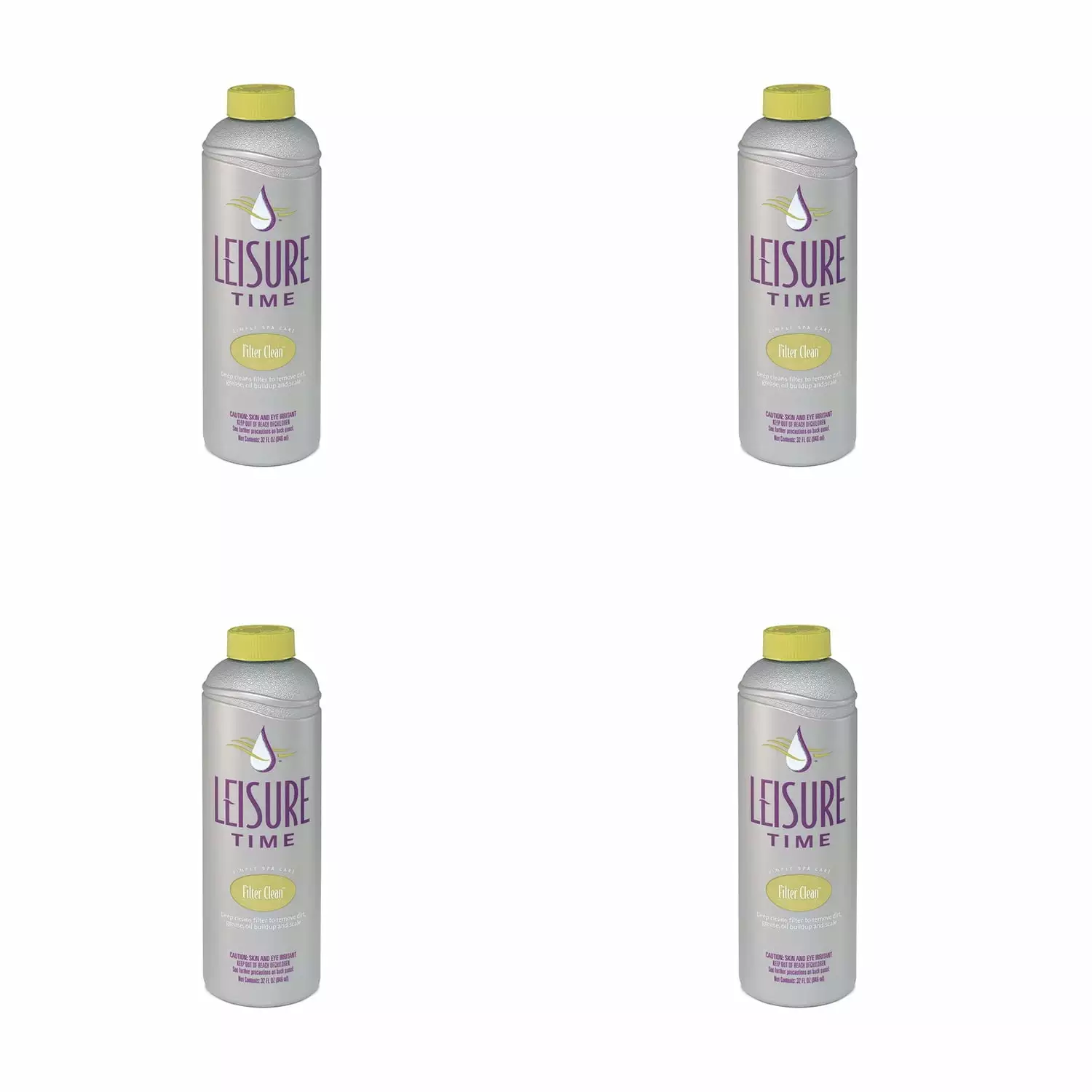 Leisure Time Spa O Filter Cleaner 32 Fl Oz 4 Pack Hot Tub Cartridges 4
