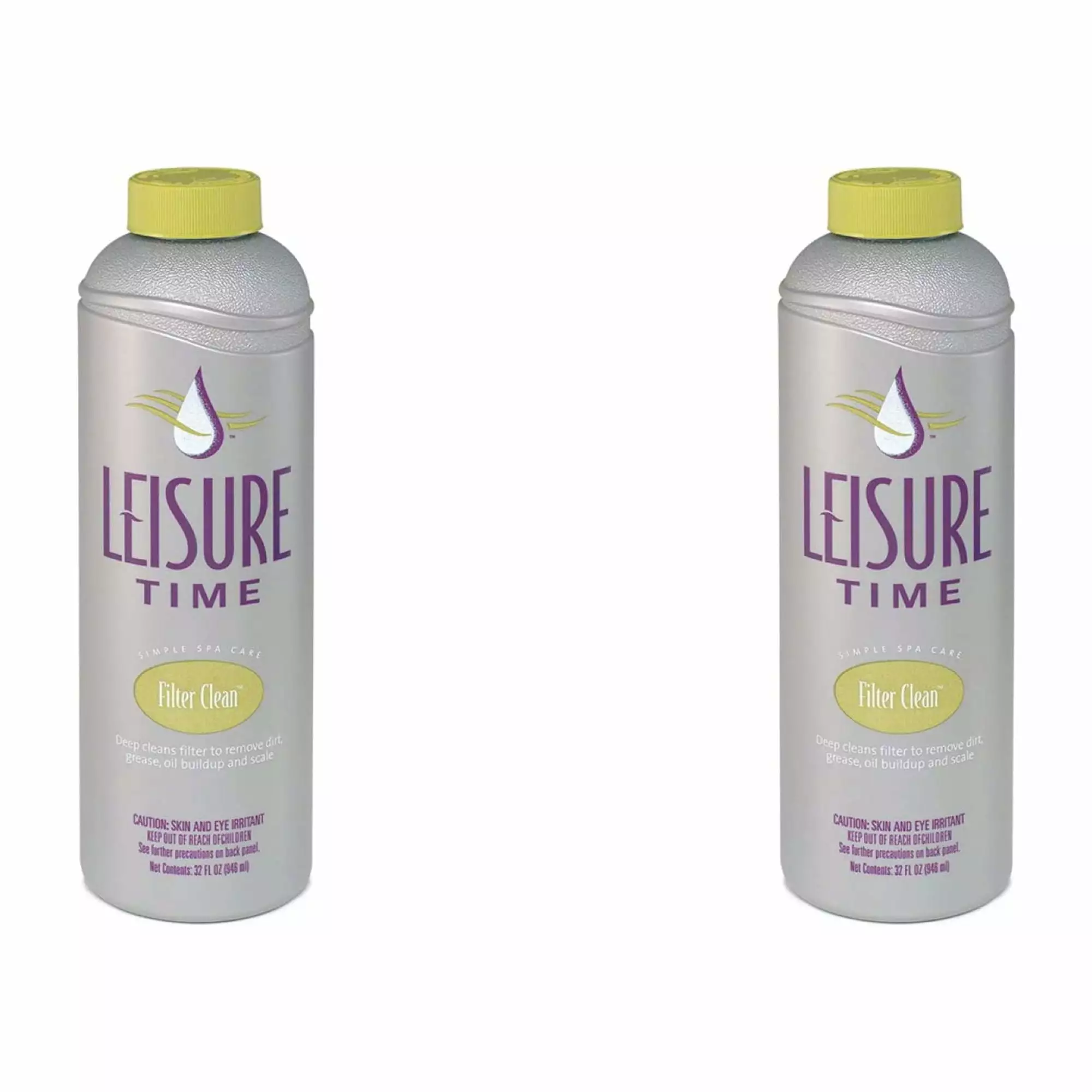 Leisure Time Spa O Filter Spa and Hot Tub Cartridge Cleaner - 32 Fl Oz 2 Pack