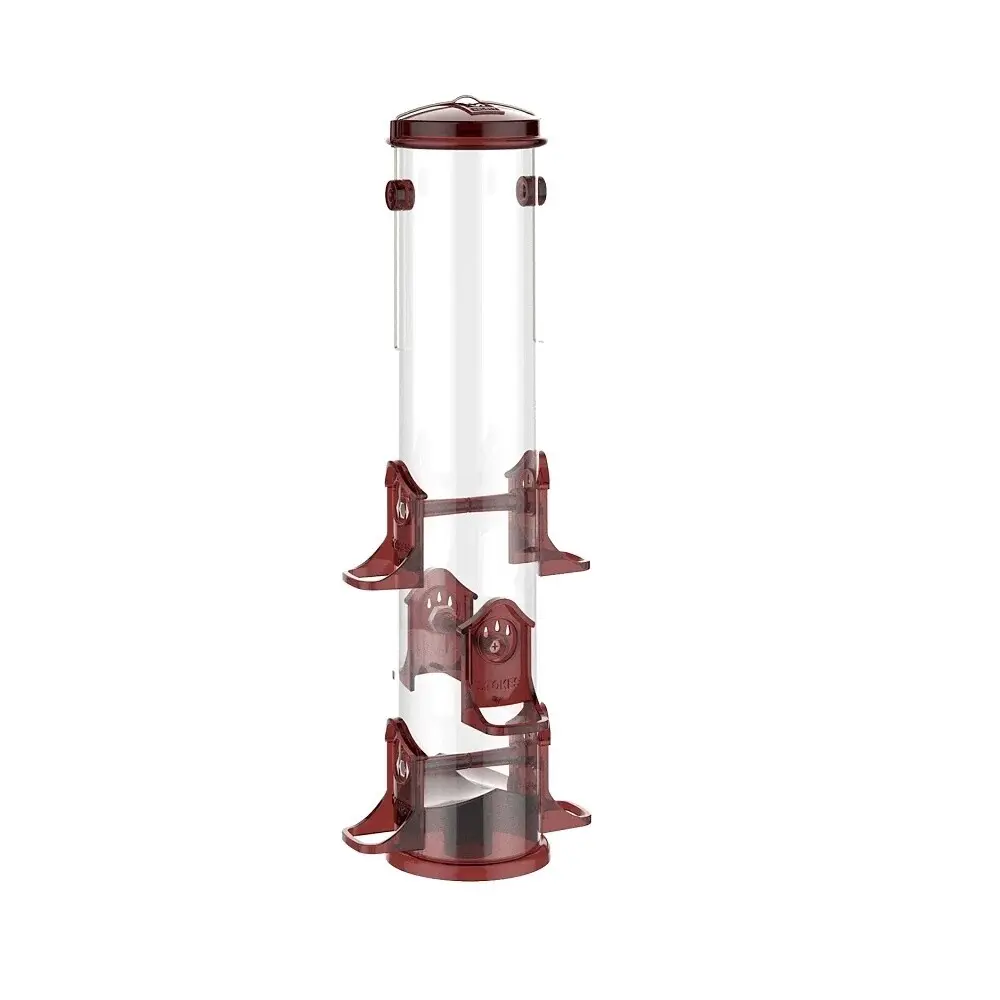 More Birds Jumbo Finch Feeder Maroon