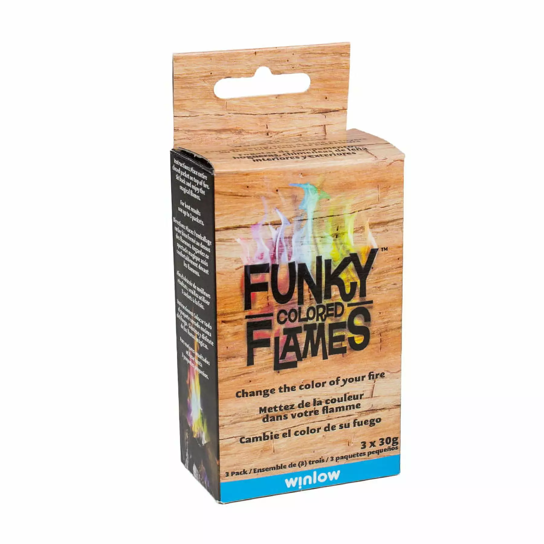 Winlow Funky Flames Fire Color Changers 3 Pack - Vibrant Flame Color Campfires and Fire Pits Winlow Products
