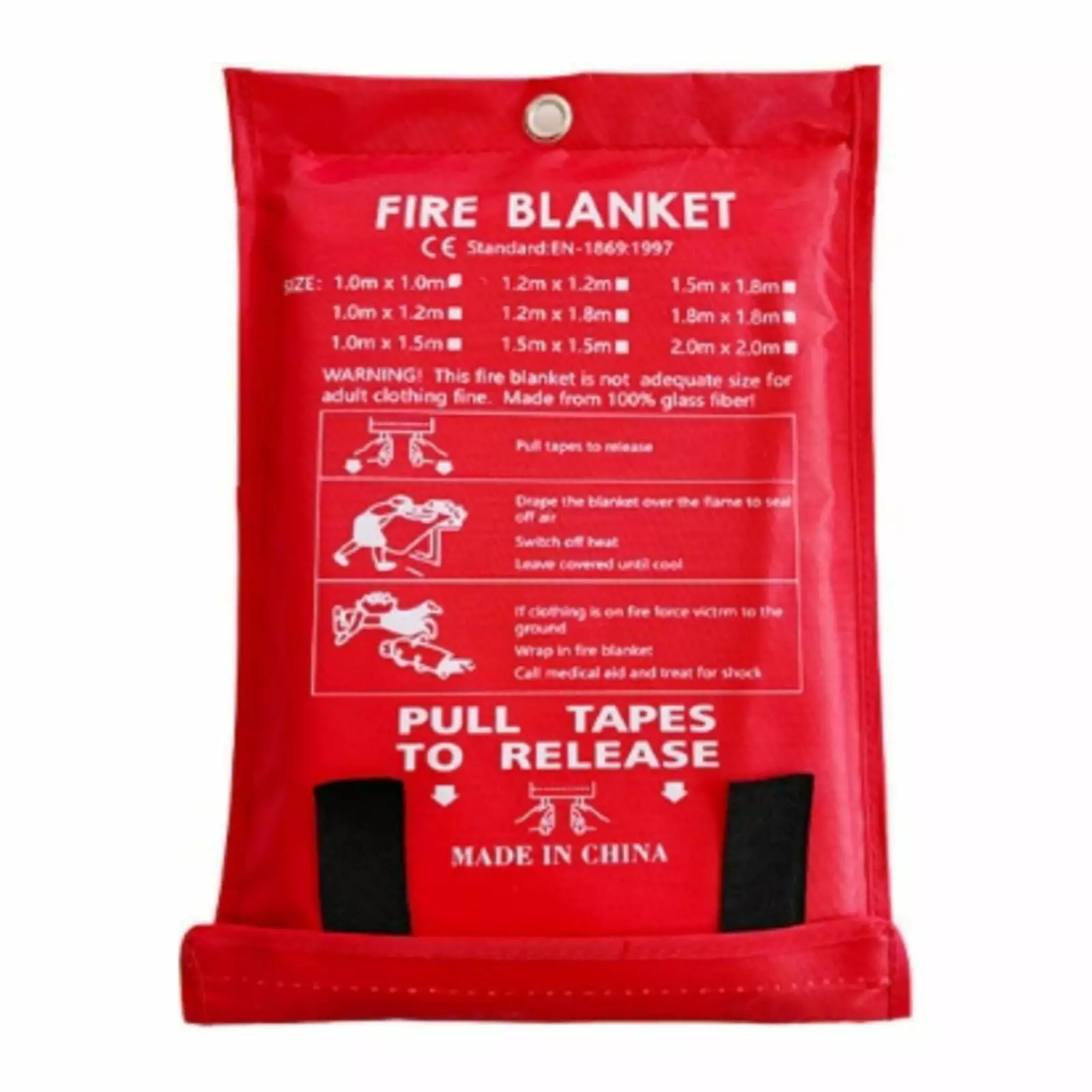 Emergency Fire Blanket Fire Suppression Blanket Kitchen 40 X 40 Fiberglass
