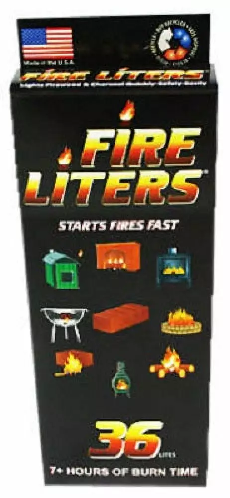 Fire Liters 10836 36-Pack Fire Lighter Starter Cubes Quantity 12
