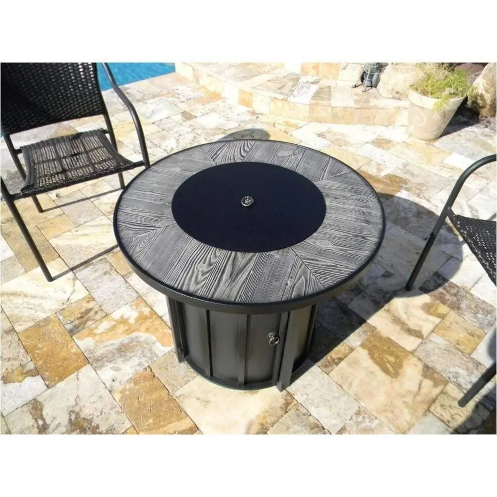 AZ Patio Heaters Wood Look Tile Top Fire Pit - Direct Fit Fire Pit Tables