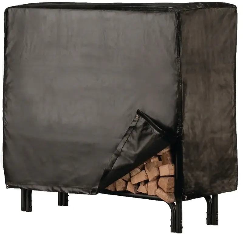 Shelter SLRCD-M Log Rack Cover, 48 L, 21 W, Vinyl, Jet-black