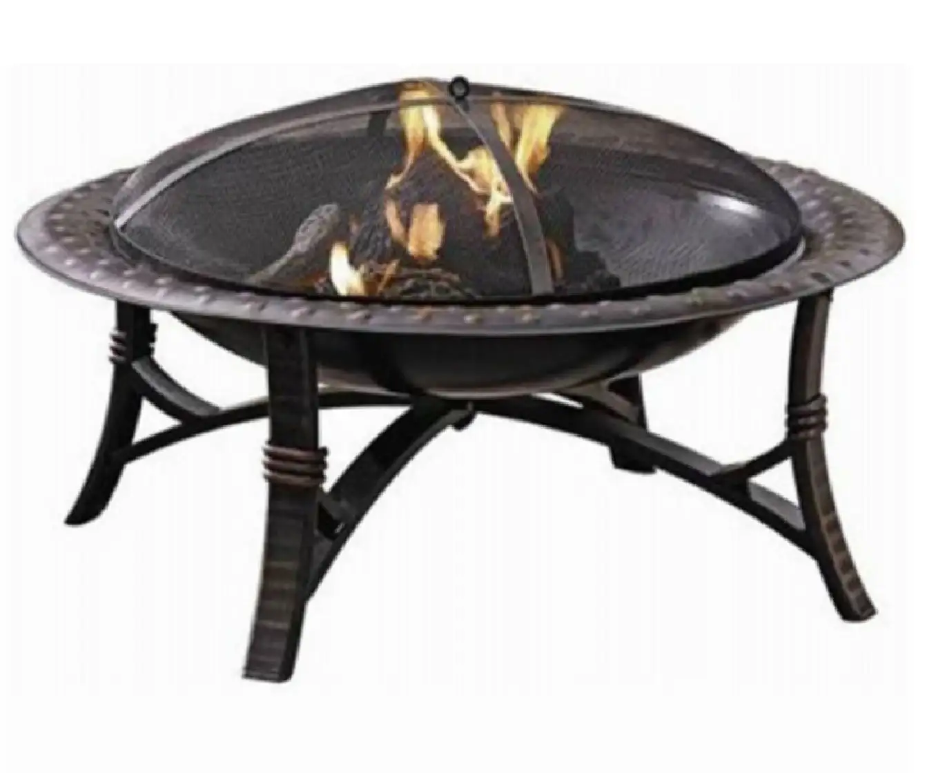 Four Seasons Courtyard Round Fire Pit 35 Inch SRFP12004 Outdoor Patio Heater