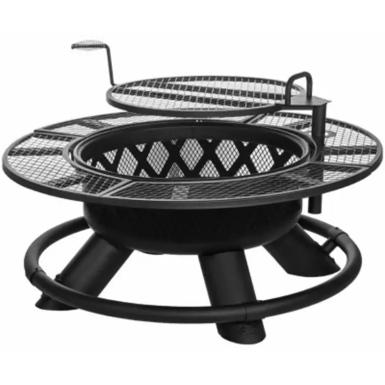 Four Seasons Courtyard SRFP96 Ranch Fire Pit Grill 47 Inch Outdoor Fireplace