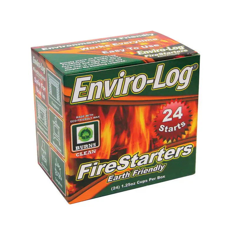 Enviro-Log Wax Fire Starter 1-1/4 Ounce Pack 6 Easy Fire Lighting