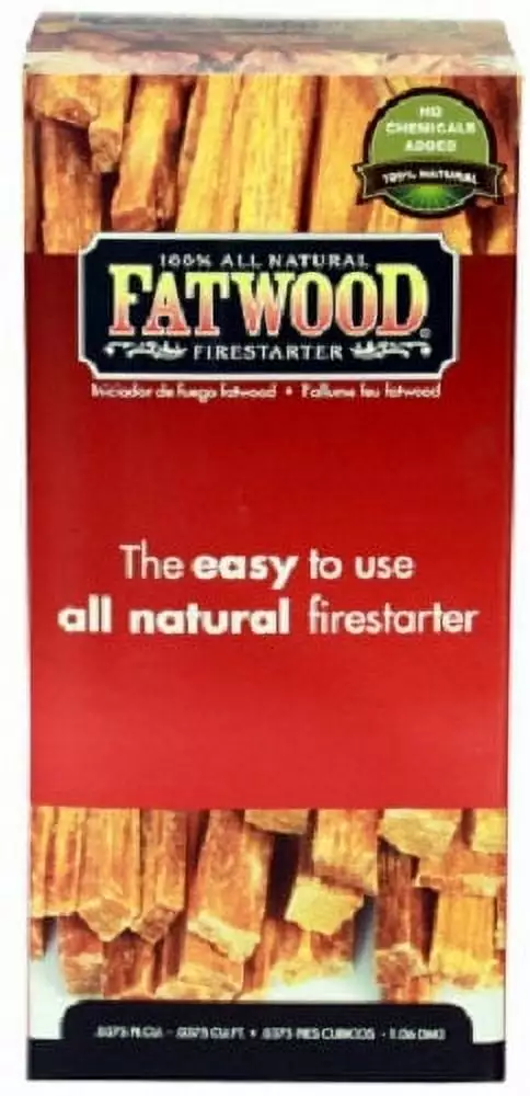 Fatwood 9983 1.5 LB Box Pine Wood Fire Starter Quantity 6 Wood Products