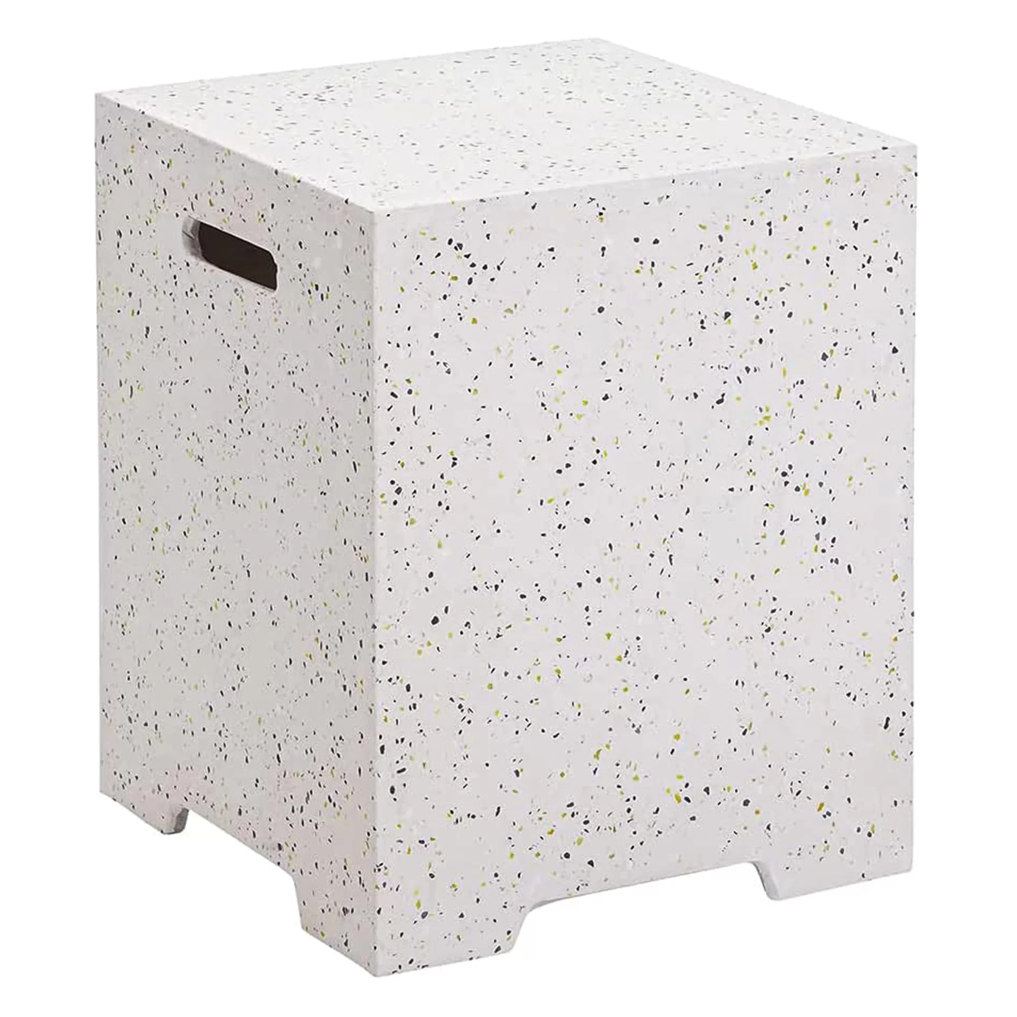 Essential Lounger Fire Pit Propane Tank Cover Hideaway Table Handles White