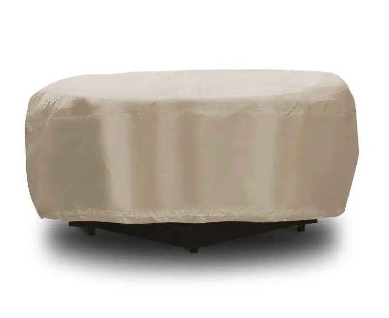 Protective Covers 1199-TN Backyard Patio Firepit Cover 48 Dia x 8 Vinyl Tan