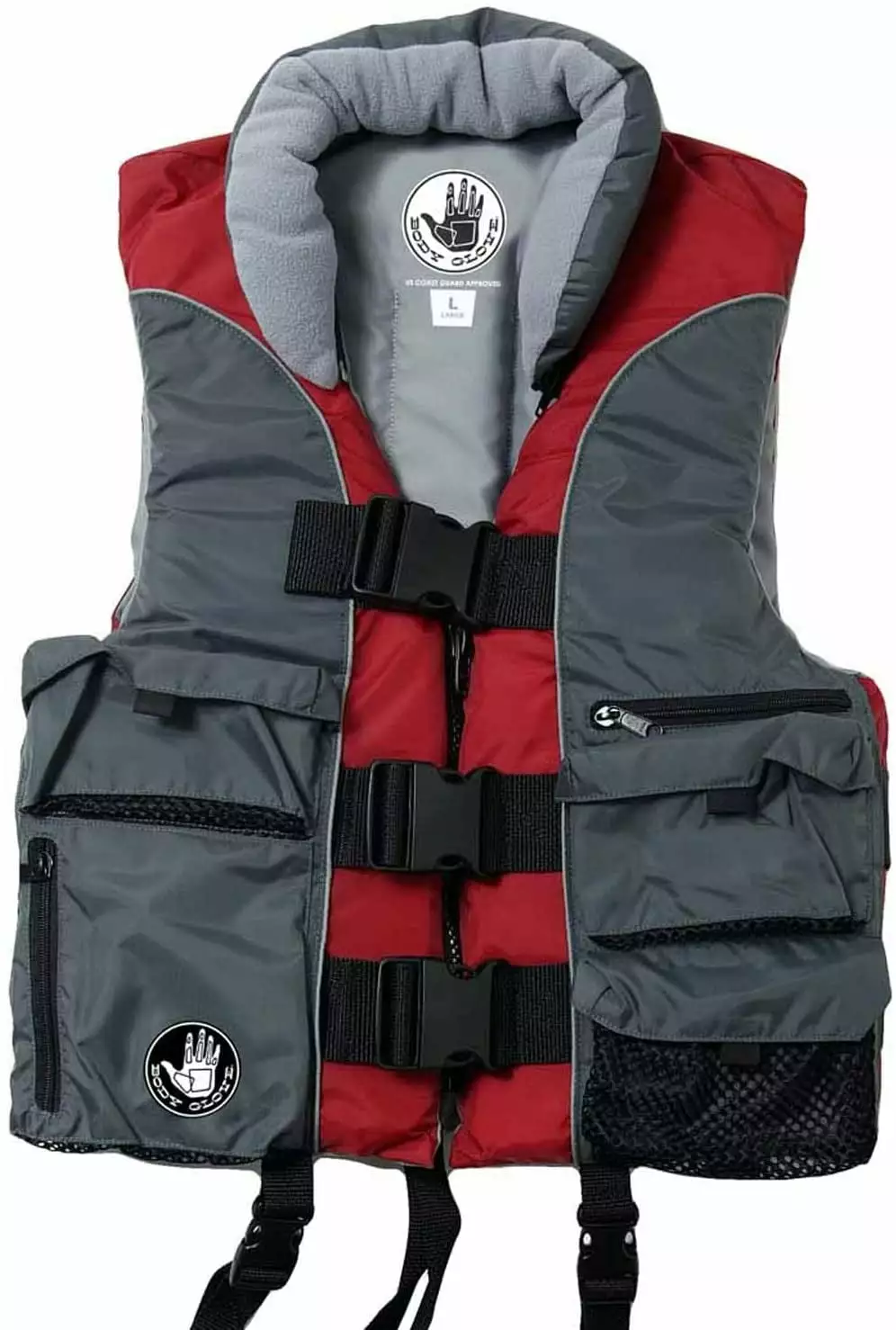 Body Glove Angler Unisex Adult Fishing PFD Life Jacket USCG Approved Red L