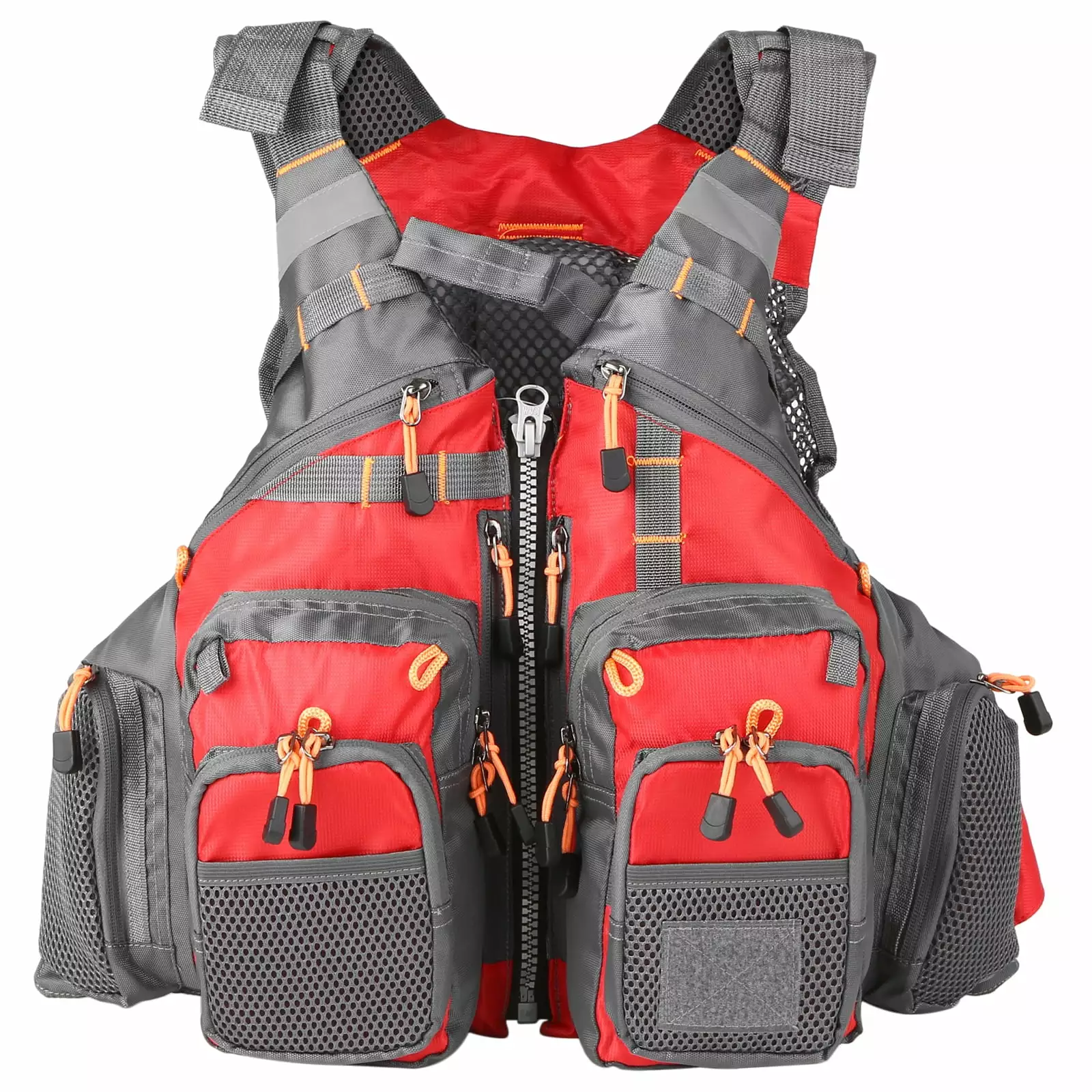 Lixada Outdoor Breathable Padded Fishing Life Jacket - 209lb Bearing Safety Vest Swimming and Sailing
