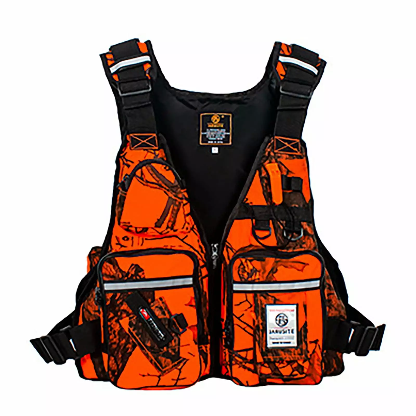 PRETXORVE Multi-Pocket Adult Life Jacket Fishing and Rowing - Durable Safety Vest Outdoor Sports One