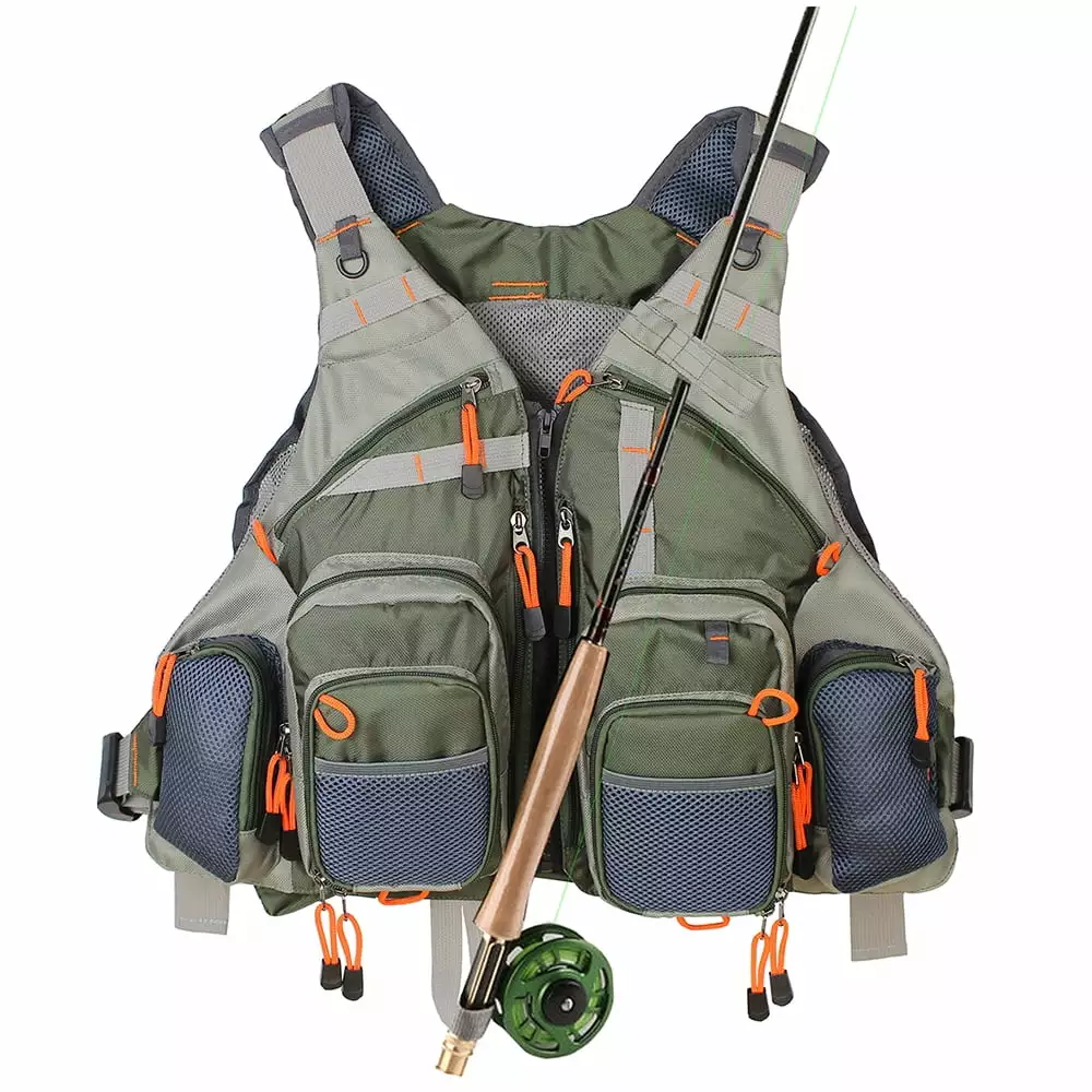 Kylebooker Fly Fishing Vest Pack Adjustable Men and Women FV01 - Lightweight Durable Outdoor Gear