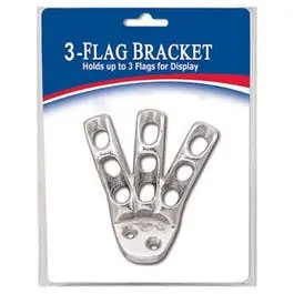 3-Flag Display Bracket Multiple Flag Arrangements Annin