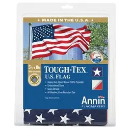 Tough Tex U.S. Flag 2-Ply Polyester 5 x 8-Ft Durable Outdoor Flag Annin